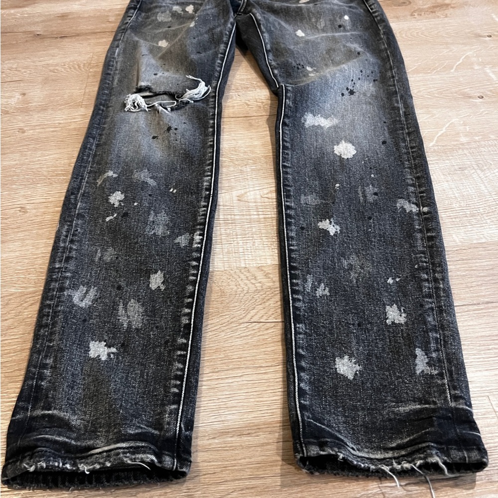 PURPLE BRAND STYLE P001 Skinny Jeans with Distressed Details - Picture 2 of 8